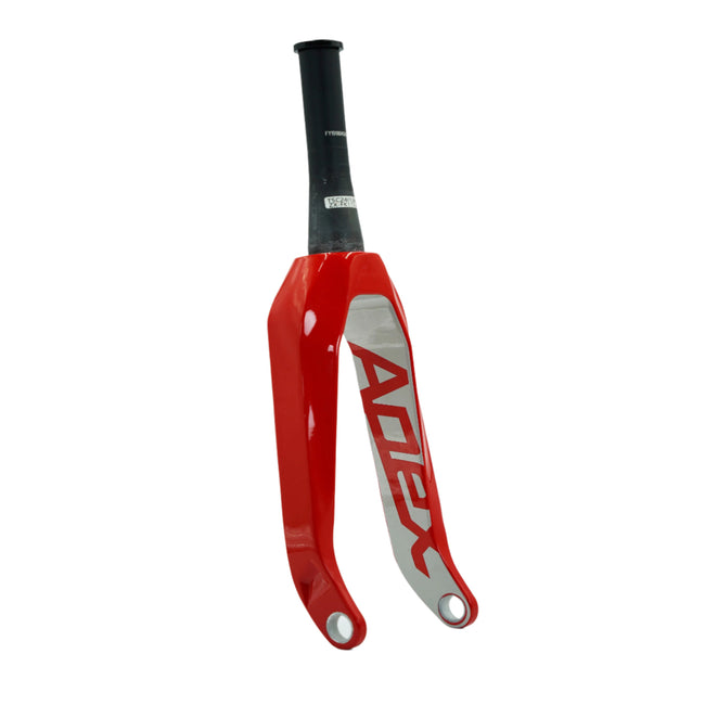 Pride Racing Apex Tapered Carbon BMX Fork-20&quot;x1 1/8-1.5&quot;-Racing Red - 1