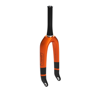 SD Expert Carbon BMX Fork V2-20"x1 1/8"-10mm-Black/Orange