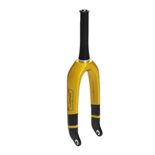 SD Expert Carbon BMX Fork V2-20"x1 1/8"-10mm-Black/Gold