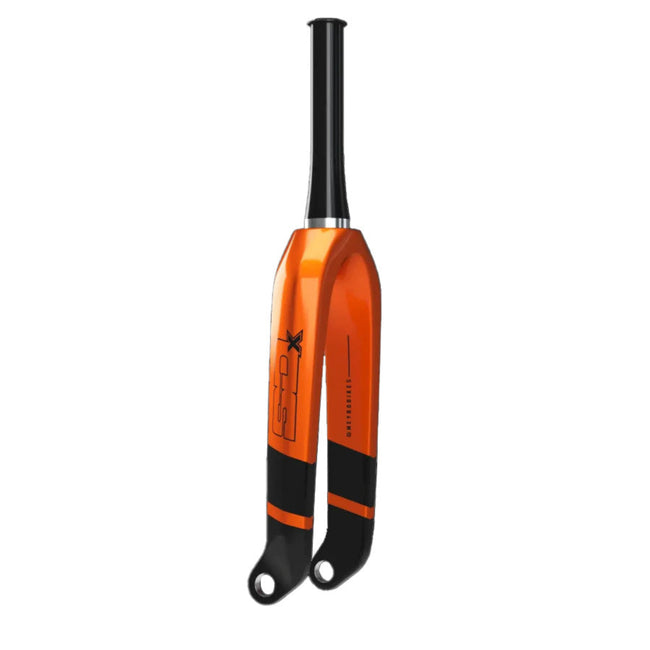 SD Pro Tapered Carbon BMX Fork V2-20&quot;-Black/Orange - 2