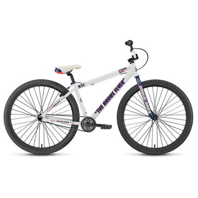 SE Bikes Bronx Flyer 29" BMX Freestyle Bike-Milky White