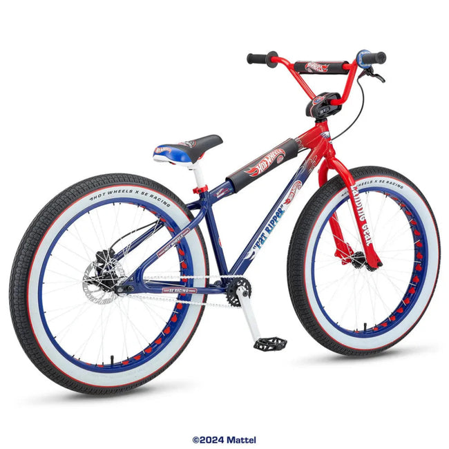SE Bikes Hot Wheels Fat Ripper 26&quot; BMX Freestyle Bike-Blazin&#39; Blue - 3