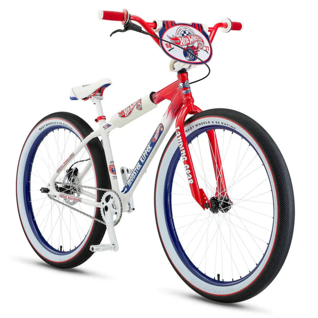 SE Bikes Hot Wheels Monster Ripper 29&quot; BMX Freestyle Bike-Icy White - 2