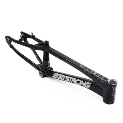 Stay Strong For Life V5 V-Brake Alloy BMX Race Frame-Black/Black