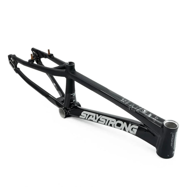 Stay Strong For Life V5 V-Brake Alloy BMX Race Frame-Black/Black - 1