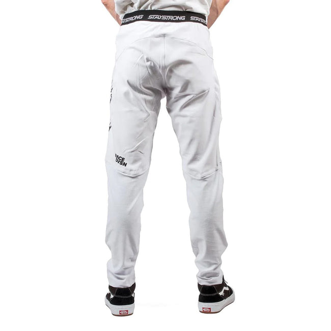Stay Strong V3 BMX Race Pants-White/Black - 3