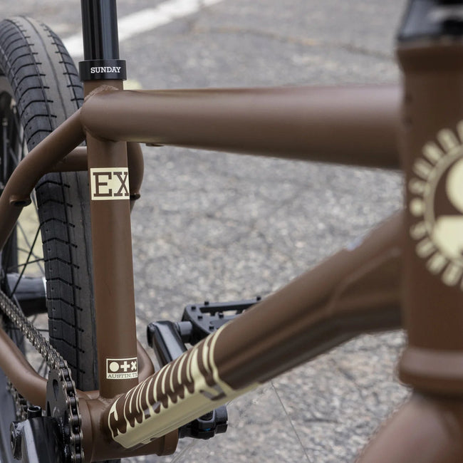 Sunday EX Arteaga 20.75&quot;TT BMX Freestyle Bike-Matte Dark Brown - 4