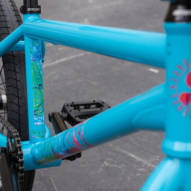 Sunday Forecaster 20.5&quot;TT BMX Freestyle Bike-Aaron Ross Signature-Gloss Ocean Blue - 5