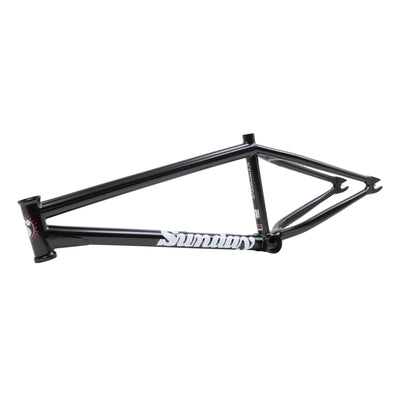 Sunday Soundwave V3 BMX Freestyle Frame-Rustproof Black with White/Red Stickers