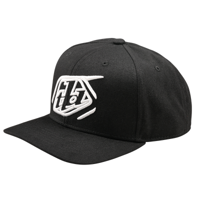Troy Lee Designs Curved Bill Snapback Hat-OSFM-Badge Black