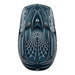 Troy Lee Designs D3 Fiberlite BMX Race Helmet-Spiderstripe Blue - 8