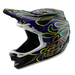 Troy Lee Designs D4 Carbon MIPS BMX Race Helmet-Torched Black/Purple - 1