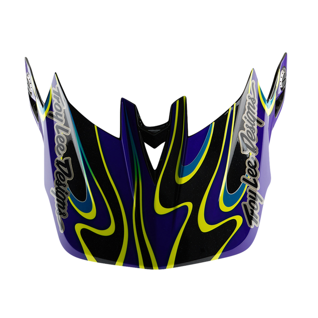Troy Lee Designs D4 Carbon MIPS BMX Race Helmet-Torched Black/Purple - 9
