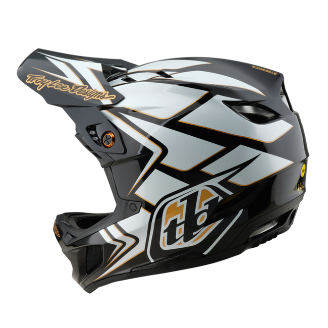 Troy Lee Designs D4 Composite BMX Race Helmet-Ghostwing White - 3