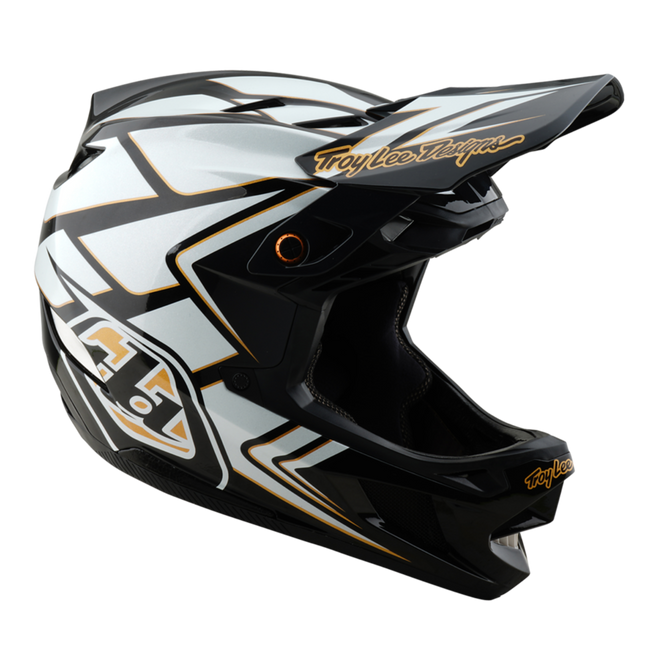 Troy Lee Designs D4 Composite BMX Race Helmet-Ghostwing White - 7