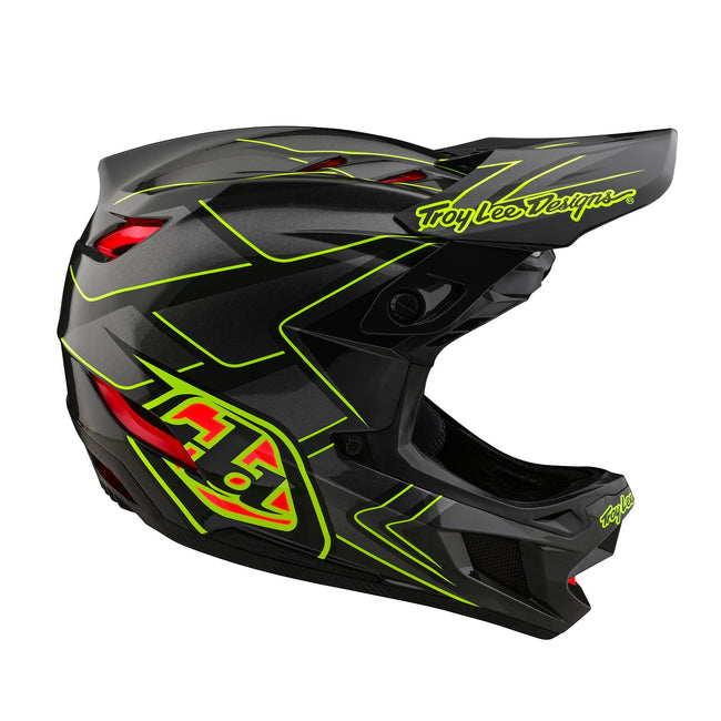 Troy Lee Designs D4 Composite Limited Edition BMX Race Helmet-Ghostwing Gray - 5