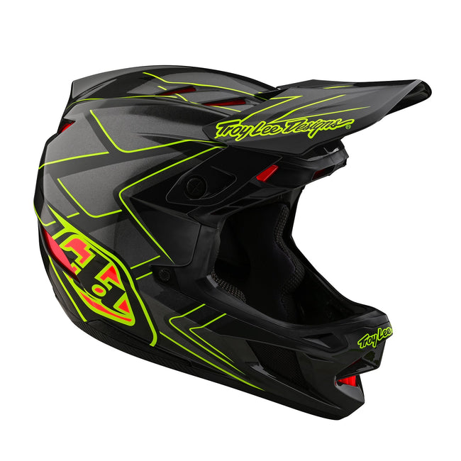Troy Lee Designs D4 Composite Limited Edition BMX Race Helmet-Ghostwing Gray - 6