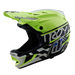 Troy Lee Designs D4 Polyacrylite MIPS BMX Race Helmet-Fifty-50 Navy/Glo Yellow - 1