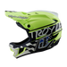 Troy Lee Designs D4 Polyacrylite MIPS BMX Race Helmet-Fifty-50 Navy/Glo Yellow - 2