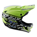 Troy Lee Designs D4 Polyacrylite MIPS BMX Race Helmet-Fifty-50 Navy/Glo Yellow - 6