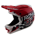 Troy Lee Designs D4 Polyacrylite MIPS BMX Race Helmet-Fifty-50 White/Red - 1