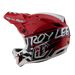Troy Lee Designs D4 Polyacrylite MIPS BMX Race Helmet-Fifty-50 White/Red - 3