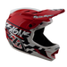 Troy Lee Designs D4 Polyacrylite MIPS BMX Race Helmet-Fifty-50 White/Red - 7