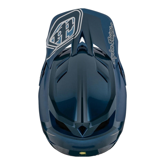 Troy Lee Designs D4 Polyacrylite MIPS BMX Race Helmet-Shadow Blue - 8
