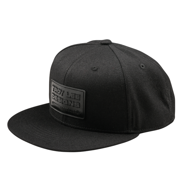 Troy Lee Designs Flat Bill Snapback Hat-OSFM-Factory Black - 1