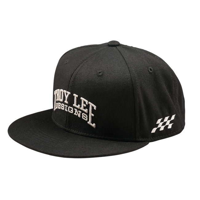 Troy Lee Designs Flat Bill Snapback Hat-OSFM-Scholar Black - 1