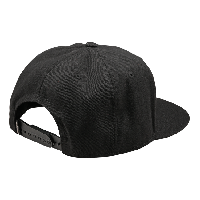 Troy Lee Designs Flat Bill Snapback Hat-OSFM-Signature Black/Black - 2