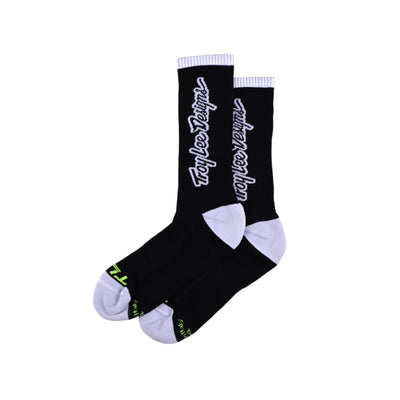 Troy Lee Designs Performance Crew Socks-Signature Black