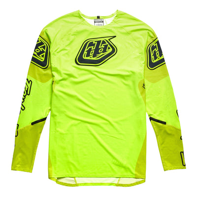 Troy Lee Designs Sprint Ultra BMX Race Jersey-Lines-Sequence Flo Yellow