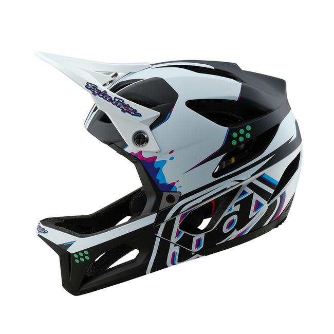 Troy Lee Designs Stage MIPS BMX Race Helmet-Trooper White - 2