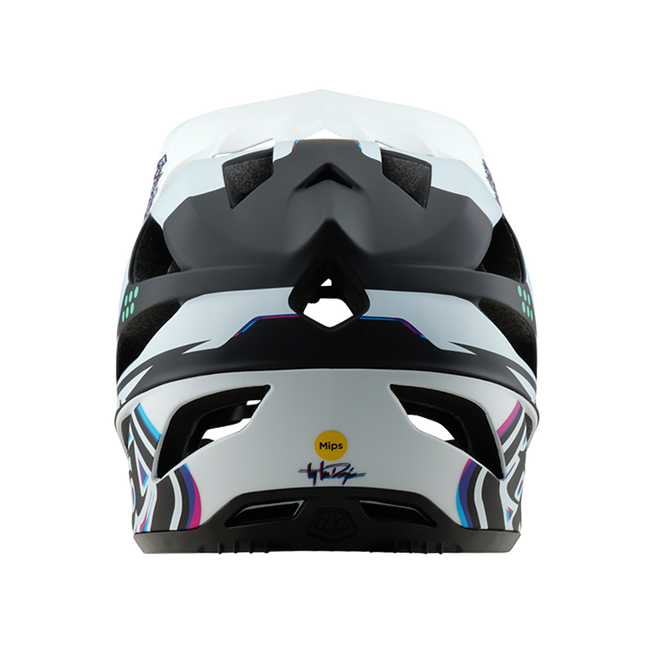 Troy Lee Designs Stage MIPS BMX Race Helmet-Trooper White - 4