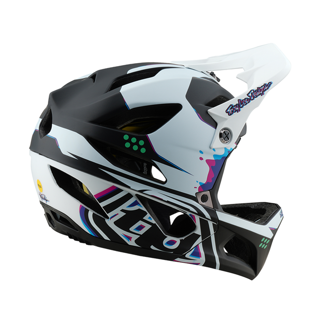 Troy Lee Designs Stage MIPS BMX Race Helmet-Trooper White - 5
