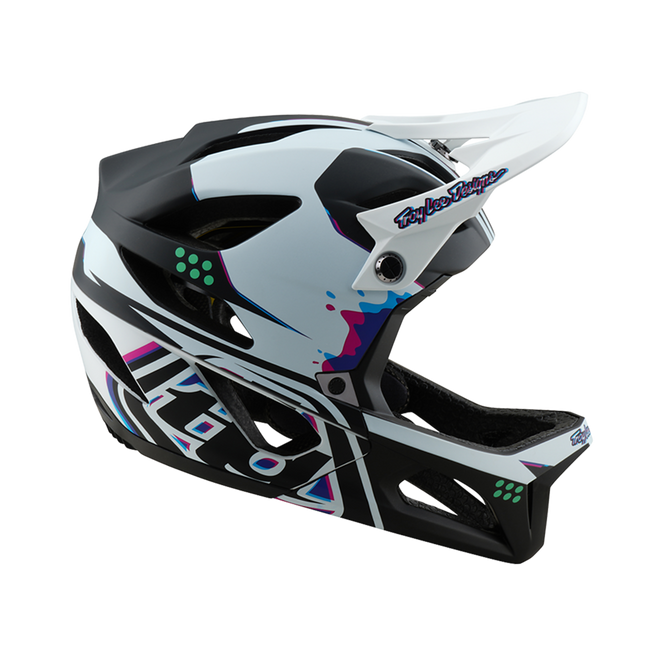 Troy Lee Designs Stage MIPS BMX Race Helmet-Trooper White - 6