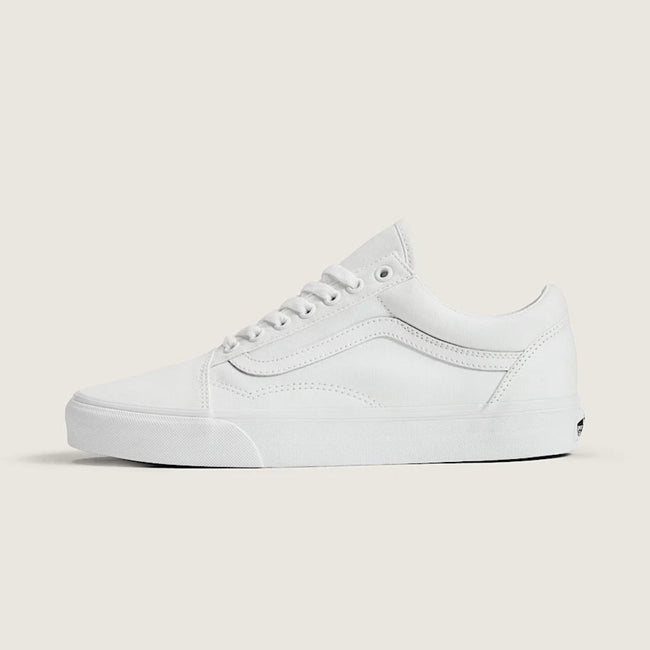 Vans Old Skool Canvas Shoes-True White - 2