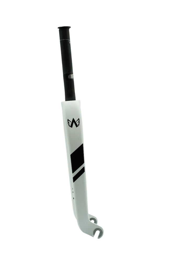 Avian Versus Youth Carbon BMX Fork-20&quot;x1&quot;-Semi Gloss White Evo - 2
