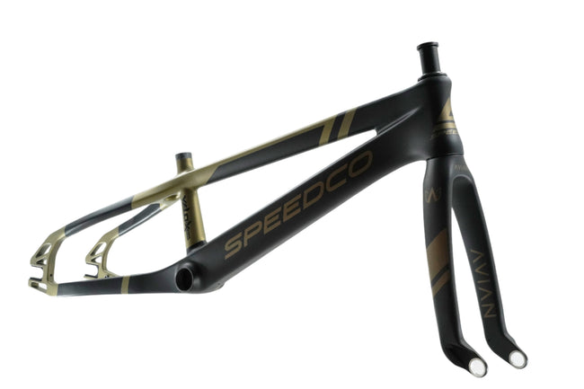 SpeedCo Velox Evo Carbon BMX Race Frame-Matte Gold - 5