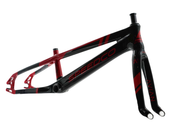 SpeedCo Velox Evo Carbon BMX Race Frame-Gloss Red - 5