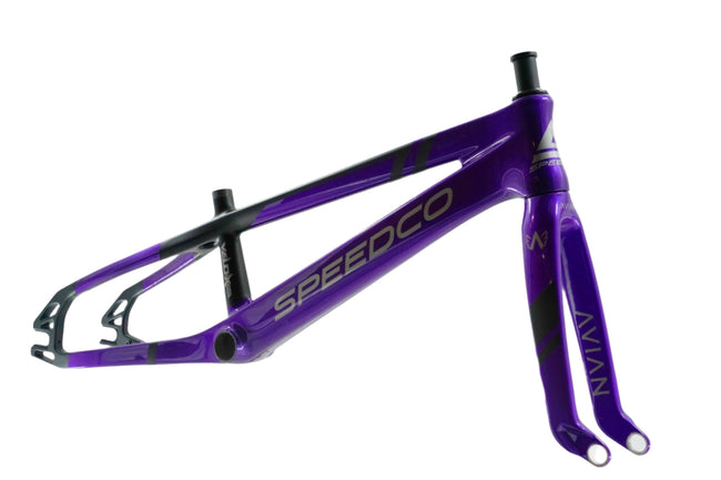 SpeedCo Velox Evo Carbon BMX Race Frame-Semi Gloss Purple - 5