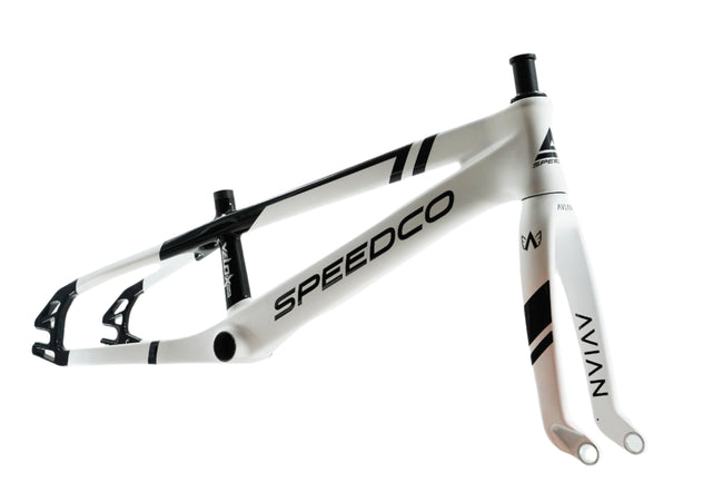Speedco Velox Evo Carbon BMX Race Frame-Semi Gloss White - 3