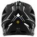 Troy Lee Designs Stage MIPS BMX Race Helmet-Pinstripe Black/White - 3