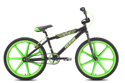 SE Bikes Creature 24" BMX Freestyle Bike-Midnight Black
