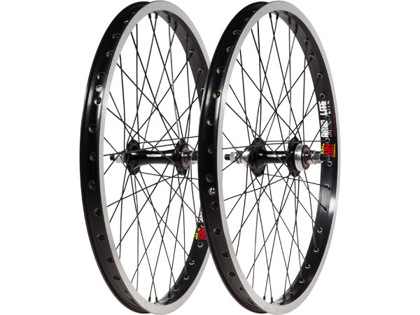Black Ops F/F Hubs Sun Rhyno Lite Rims Pro BMX Race Wheelset-20x1.75&quot; - 1