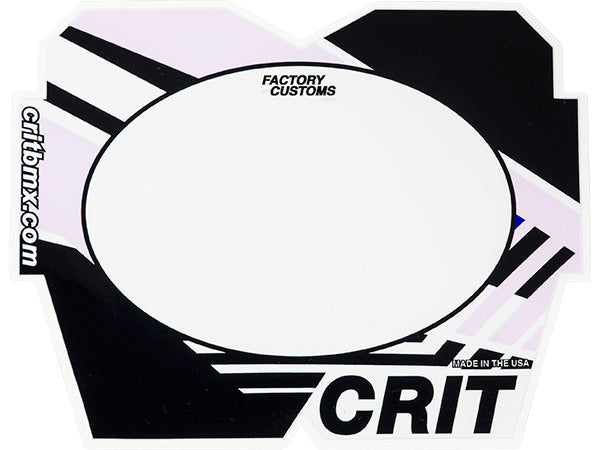 Crit Color Blocks Number Plate - 2
