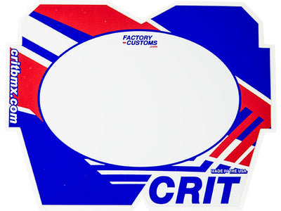 Crit Color Blocks Number Plate