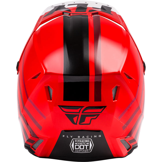 Fly Racing Kinetic Thrive BMX Race Helmet-Red/White/Black - 3