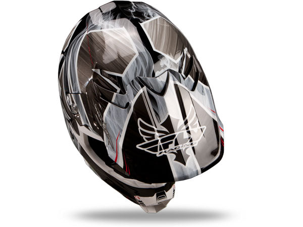 Fly Racing 2013/2014 F2 Carbon Acetylene Helmet-Black/White - 4